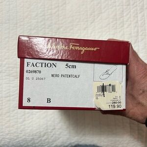 Salvatore Ferragamo Nero Patent Calf Men's Belt